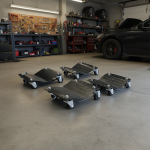 Chariot à roulettes pour pneus de voiture, capacité de 6000 lb, pour déplacer voitures, camions et remorques (4 pièces) - Product Image 2