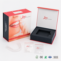 Boîte d'alignement magnétique en carton recyclable personnalisée avec insert en EVA, emballage de luxe pour aligneur
