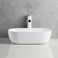 Lavabo en céramique moderne pour comptoir, sanitaire en porcelaine, lavabo en céramique, lavabo de salle de bain