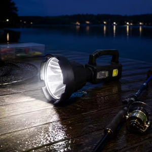 Lampe torche LED rechargeable avec indice de protection IP54, lumière de plongée à intensité variable, batterie 3x18650 4500mAh, autonomie de 3 à 5 heures - Product Image 5