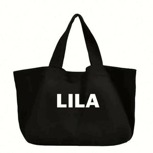 Bolsa de Mano de Lona de Algodón Reciclada Personalizada de Alta Calidad para Uso Diario y Viajes - Bolsa de Compras Blanca Grande - Product Image 2
