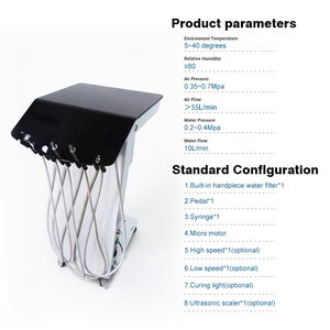 Poltrona Odontoiatrica Portatile Elettrica, Carrello Dentistico Mobile, Poltrona Medica Elettrica, Compressore Dentale e <span class=keywords><strong>Unit</strong></span>à Dentale su Carrello - Product Image 6