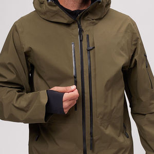 Veste Soft <span class=keywords><strong>Shell</strong></span> LOGO personnalisée pour hommes-Coupe-vent léger et imperméable à fermeture éclair - Product Image 2