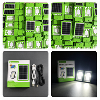 Kit de panneaux solaires portables pour la charge mobile, lampe solaire LED domestique avec chargeur USB pour l'Afrique, la maison, le bureau, le camping et les situations d'urgence