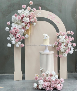 Arche de fleurs artificielles bleues, arrangement floral de <span class=keywords><strong>jardin</strong></span>, rose, décorations de fête, toile de fond pour anniversaire, mariage, décoration de la maison, chemin de table fleuri - Product Image 3