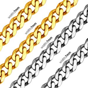 Collar de Acero Inoxidable Grueso Impermeable Estilo Hip Hop, Joyería Chapada en Oro de 18K, Cadena de Eslabones Cubanos para Hombre y Mujer - Product Image 3