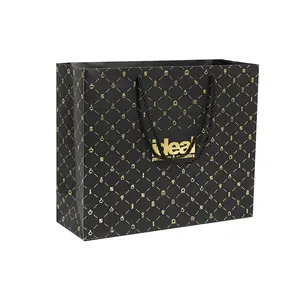 Großhandel Verpackung Geschenk Luxus Tasche Shopping Custom Papiertüte Mit Logo