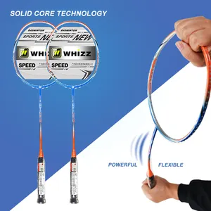 Yeni formülü ürün lansmanı WHIZZ A730 yüksek gerginlik 24-30lbs nano karbon fiber profesyonel oyuncular badminton raketleri