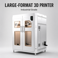 Impresora 3D FDM de Gran Formato, Nueva, con Volumen de Impresión de 1000x1000x1000mm, Máquina de Impresión Industrial para Fabricación de Accesorios y Moldes
