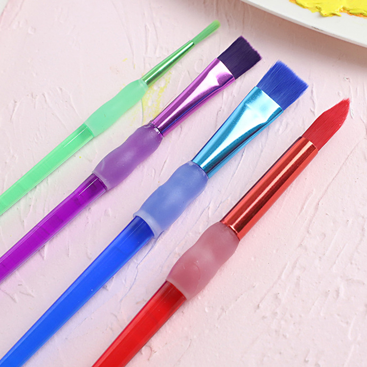 4PCS Paint Brush Set Professional Nylon Hair Acrylic Painting brushes Set