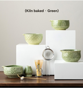 Juego de Tazas de Matcha Chinas Ecológicas Clásicas de Cerámica, Marca Geling, con Caja de Regalo - Product Image 2
