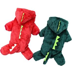 Jumpsuit stok grosir pakaian anjing bentuk dinosaurus hewan peliharaan - Product Image 2