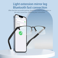 Lunettes Intelligentes IA sans Fil à Paire Libre pour Appels Mains Libres, Lentilles Magnétiques à Remplacement Rapide, Lecteur de Musique, Appels Téléphoniques, Contrôle Tactile et Vocal