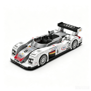 Dynamic Eco Licensed Circuit Racing Chassis Modular Brick Assembly Outfit Endurance Race Roadster MOC <b>Building</b> Set For Kids - Product Image 4