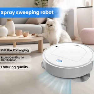 Robot Aspirador Inteligente 4 en 1 con Pulverizador <span class=keywords><strong>Humidificador</strong></span>, Barredora y Mopa, Empaque en Inglés Neutral - Product Image 2