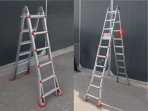 Escalera portátil de aleación de aluminio grueso de alta calidad a buen precio, ahorro de espacio para interiores, <span class=keywords><strong>pequeñas</strong></span> <span class=keywords><strong>escaleras</strong></span> gigantes versátiles para el hogar - Product Image 5