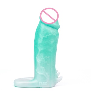 Extenseur de pénis personnalisé en usine, coloré, en silicone souple, jouet sexuel masculin, manchons pour pénis pour hommes - Product Image 5