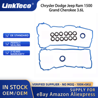 Kit de juntas de cubierta de válvula Linkteco para Chrysler Dodge Jeep Ram 1500 Grand Cherokee 3.6L 2010-2016 VS50805R 5184596AD 5184596AE