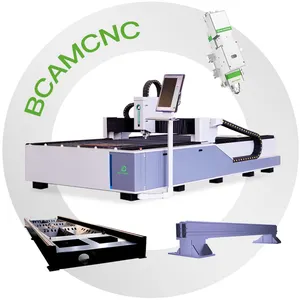 Bcamcnc máquina de corte a laser, 1000w fibra máquina de corte a laser cortador de metal