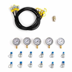 Kit de test de pression hydraulique universel à 5 manomètres - Product Image 2