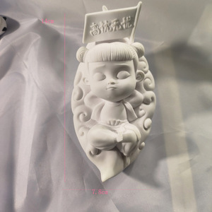 Brûleur d'encens Nezha, ornement en pierre blanche, diffuseur de parfum fait à la main, pour la maison, le bureau, la voiture, décoration de bureau, cadeau - Product Image 2