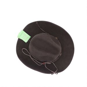 ND116 Sombrero de Copa Australiano 100% Lana para Adulto Unisex con Banda Ancha, Flor de Fieltro y Lazo, Todas las Estaciones CD - Product Image 2