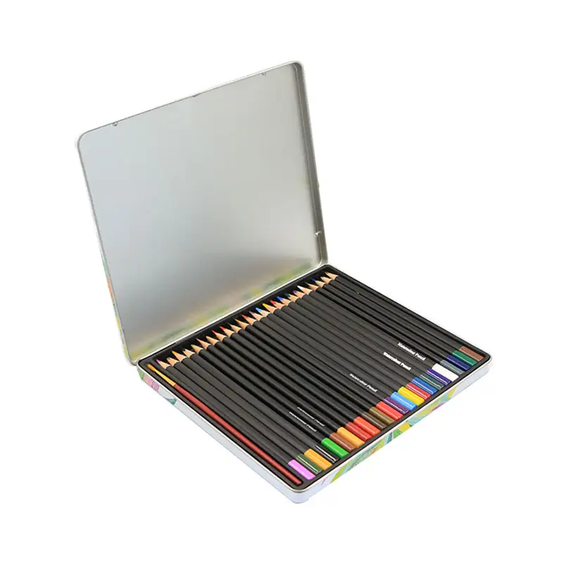 hot sale prismacolor watercolor pencil set color pencil with tin box