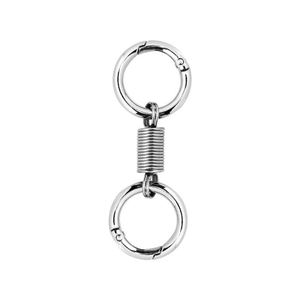 Retro Style Simple Strong Carabiner Shape Spring <b>Keychain</b> Key Chain Ring Keyring Keyfob Key Holder - Product Image 2