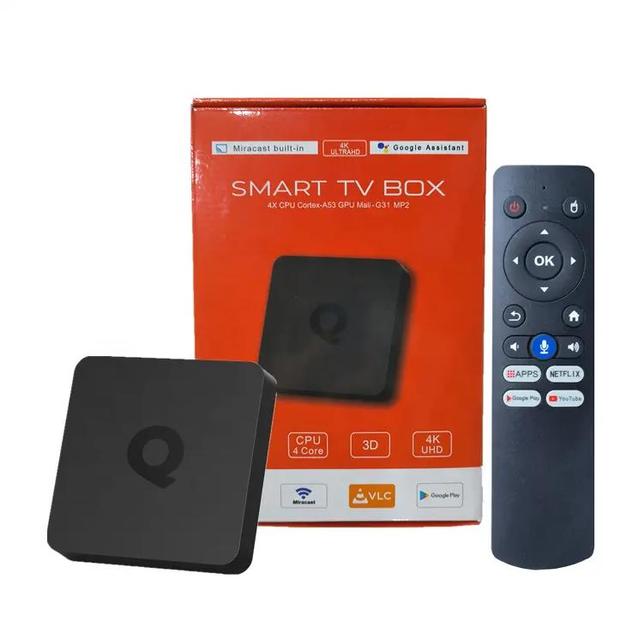 High Quality Q1 Allwinner H313 Set-top Box BT5.2 Android 10 1Gb 2Gb 8Gb 16Gb 2.4G/5G Wifi Smart TV Box