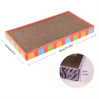 Planche à griffer pour chat Conception double face Colonne de planche à gratter résistante à l'usure pour la famille du propriétaire d'un animal de compagnie 1 pièce