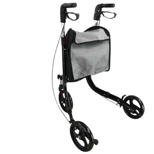Aluminum Alloy Three Wheeled <b>Walker</b> Shopping Cart With Brake For <b>Elderly</b> Lightweight Foldable - Product Image 3