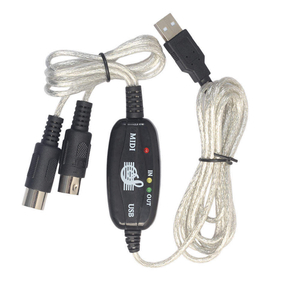 Cable <span class=keywords><strong>Convertidor</strong></span> <span class=keywords><strong>de</strong></span> <span class=keywords><strong>Audio</strong></span> USB <span class=keywords><strong>a</strong></span> <span class=keywords><strong>MIDI</strong></span>, Adaptador <span class=keywords><strong>MIDI</strong></span> DIN <span class=keywords><strong>de</strong></span> 5 Pines <span class=keywords><strong>de</strong></span> 1.8M para Teclado, Piano, Sintetizador, Plug and Play para PC y Mac - Product Image 1