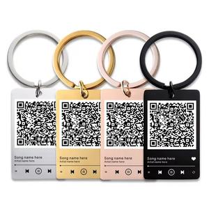 พวงกุญแจ QR Code โลโก้สั่งทำราคาโรงงาน สแกน QR ฟังเพลงโปรด พวงกุญแจเพลง Spotify - Product Image 6