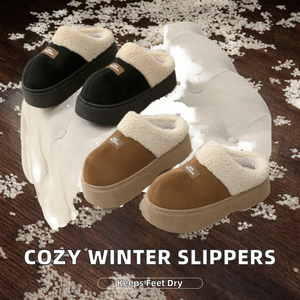 Chaussons d'intérieur chauds et antidérapants pour femmes, à bout fermé, semelle épaisse et souple, design tendance, vente chaude, hiver-printemps - Product Image 2