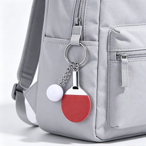 Llavero de tenis de mesa de aleación de zinc Noble, mini raqueta de <span class=keywords><strong>ping</strong></span>-pong y bola, dijes para bolsos deportivos - Product Image 5
