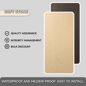 Panel de Pared Interior y Exterior Decorativo de Piedra Flexible Fácil de Instalar Revestimiento de Piedra Travertino Flexible <span class=keywords><strong>Gris</strong></span> Claro - Product Image 2