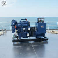 Groupe électrogène marin silencieux Weichai à châssis ouvert, étanche et anticorrosion, 400V/480V 50/60Hz triphasé 240V 40kW 50kW 80kW