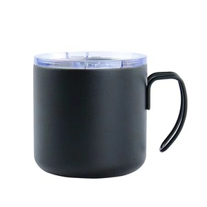 Fornitura diretta in fabbrica in acciaio inox tazza di caffè manico tinta unita per ufficio moda tendenza Thermo Cup per viaggi all'ingrosso - Product Image 5