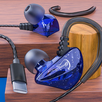 JYD X60 3.5MM type-c décodage numérique basse lourde type-c écouteur filaire intra-auriculaire casque de sport casque avec micro