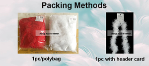 ผ้าพันคอ<span class=keywords><strong>ขน</strong></span><span class=keywords><strong>นก</strong></span>สีขาวย้อมสีสำหรับงานปาร์ตี้ฮาโลวีน - Product Image 5