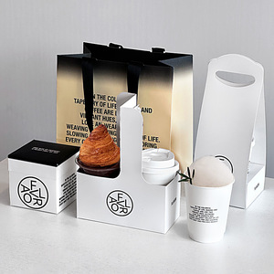 IMEE personalizzato personalizzato tazza di caffè manico portante borsa porta torta scatola per caffè negozio di tè del latte - Product Image 1