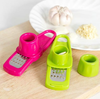 Multifunctionele knoflookpers & -schiller, handmatige knoflookknijper van aluminiumlegering, fruit- & groentegereedschap, cadeau