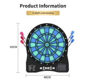 New Style Electronic Dartboard With Flashing Light And Music Infrared Ray Gun Plastic Dartboard