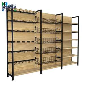 מדפי תצוגה מעץ לחנויות קמעונאיות, מדף לחנות נוחות, עבור חנות קמעונאית - Product Image 1