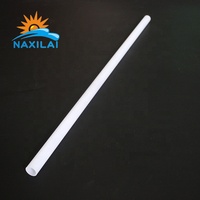 Tube en polycarbonate blanc Naxilai de 70 mm, diffuseur de lumière pour tubes en polycarbonate, sabre laser avec capuchon