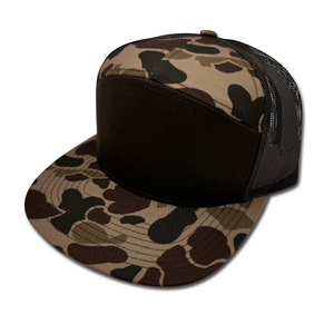 หมวกแก๊ปทรงคลาสสิค ลายพรางเป็ด 168 แบบ Snapback ปรับขนาดได้ ปักโลโก้เองได้ ทรงแบน 7 แผง ตาข่ายด้านหลัง - Product Image 4