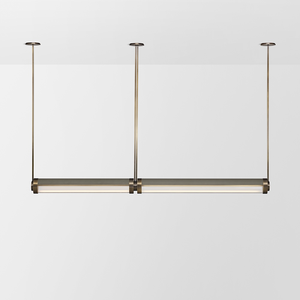 Luminaire suspendu linéaire LED moderne minimaliste de style américain pour îlot de cuisine, bar, salle à manger, villa, hôtel - Product Image 5
