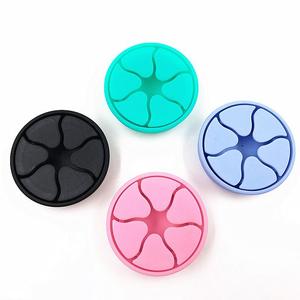 Round Soft Silicone Earphone Winder Earbud Cord Storage Box Cable Organizer