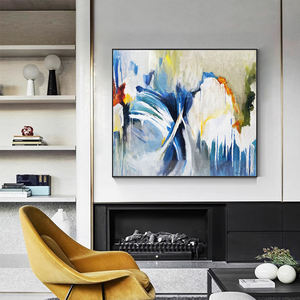 Pintura al Óleo Abstracta Moderna, Pintada a Mano, Impasto, Arte de Pared para el Hogar, <span class=keywords><strong>Paisaje</strong></span> Colorido, Pintura al Óleo Abstracta sobre Lienzo - Product Image 2