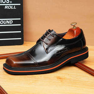 Zapatos formales de lujo para hombre, hechos a mano en Italia, de cuero, de diseño nuevo, para bodas y negocios, en color negro. - Product Image 6